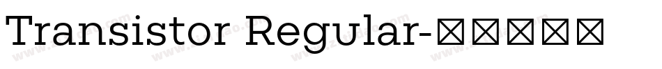 Transistor Regular字体转换